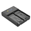 Fotolux Dual NP Batteries to V-mount V-Lock Battery Converter Plate